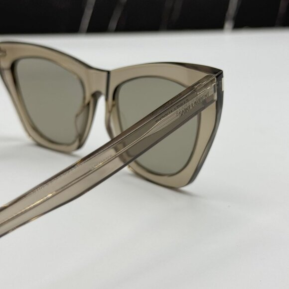 NEW SAINT LAURENT SL214 KATE 025 SUNGLASSES WOMEN BROWN CAT EYE SL 214 KATE 025 - Picture 8 of 13
